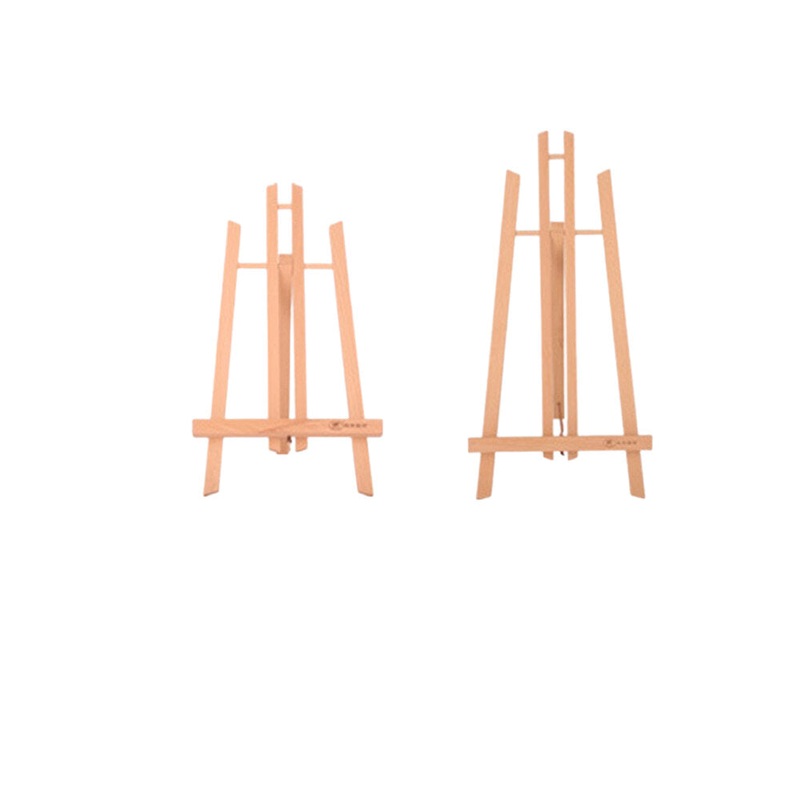 Transon Mini Tripod Table Top Easel 50/40cm Wooden Small Floor Table Easel Oil Painting Desktop Stand Art for Painting Drawing