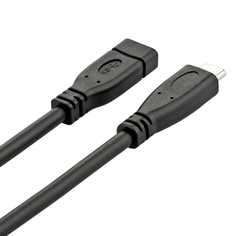 ULT-unite USB3.1 Type-C Extension Cable Male to Female Gen2 Standard 16-Core Data Video High-Speed Transmission