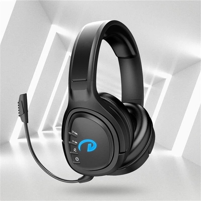 Bakeey GW100 bluetooth Headphones LED Wireless Earphone Stereo Heavy Bass Auriculares Fone Gamer Earbuds Head Wear Wired Noise Canceling Gaming Headset with Mic