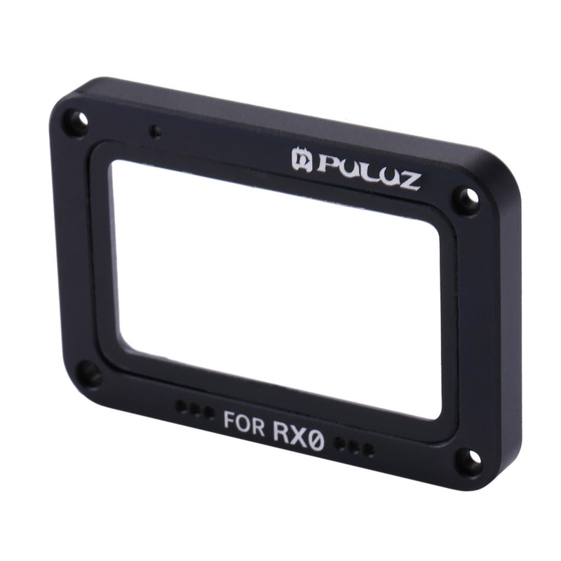 PULUZ PU318 Aluminum Alloy Frame Plus Tempered Glass Lens Protector for Sony RX0 with Screws