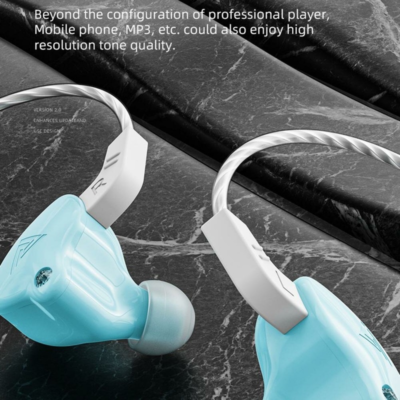 QKZ AK6-X 1.2m Wired Earphones In-ear HiFi Heavy Bass Line Control Headphone with Microphone