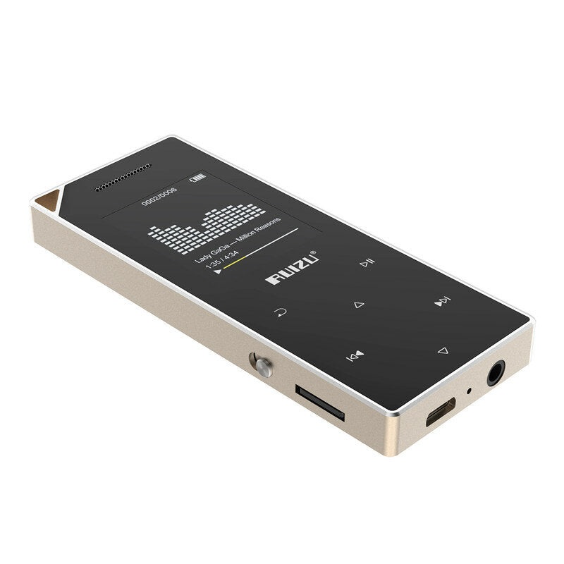 RUIZU D05 16GB bluetooth MP3 Player 1.8-inch HD MP4 Video Player FM Radio E-book Music Player Built-in Speaker