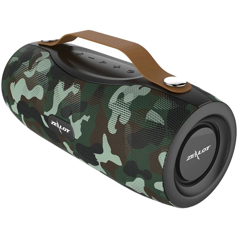 Zealot S29 bluetooth Speaker FM Radio Wireless Portable Speaker Boombox with Flashlight Support TWS TF AUX USB Flash Drive