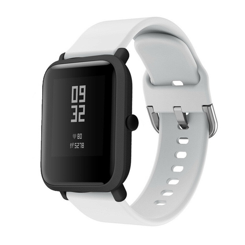 Bakeey 20MM Colorful Silicone Watch Band for Amazfit Bip/Bip Lite Smart Watch