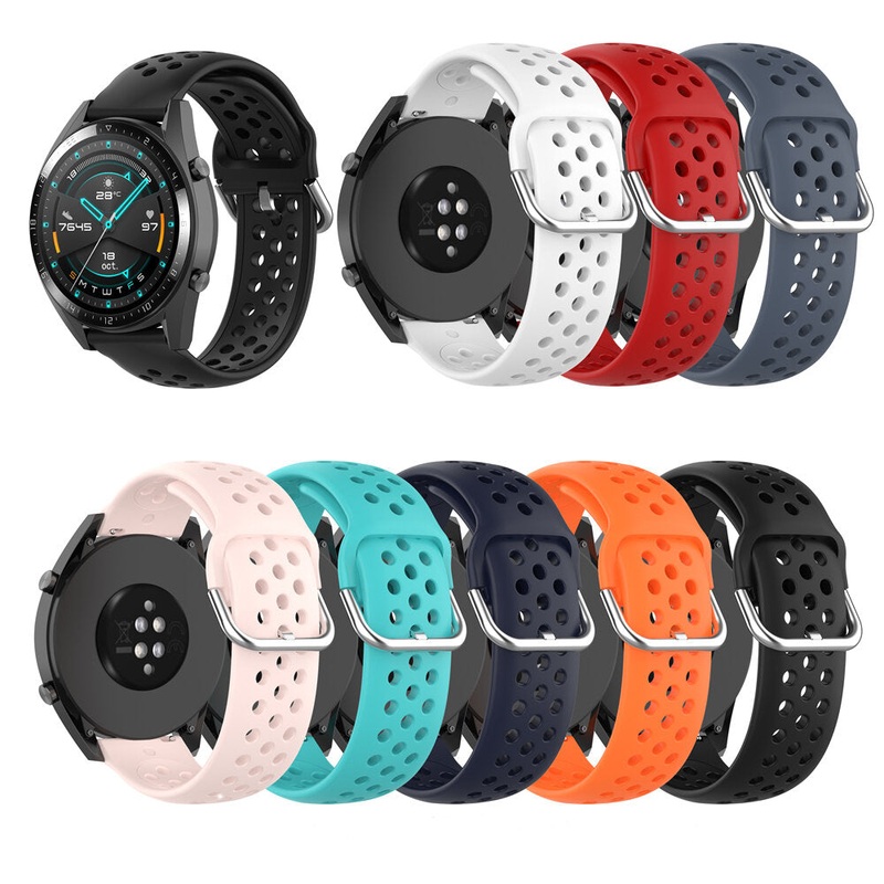 Bakeey 22mm Stomatal Silicone Smart Watch Band Replacement Strap For Huawei Watch GT2 46MM/Honor Magic Watch 2 46MM