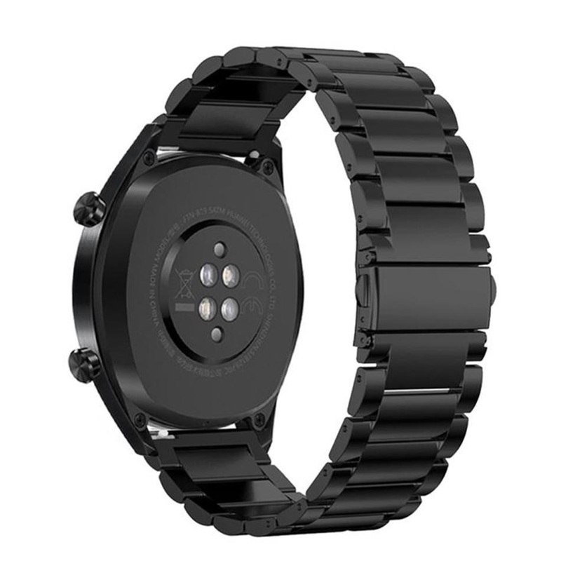 Bakeey 22mm Three Beads Solid Stainless Steel Watch Band for Huawei GT Smart Watch
