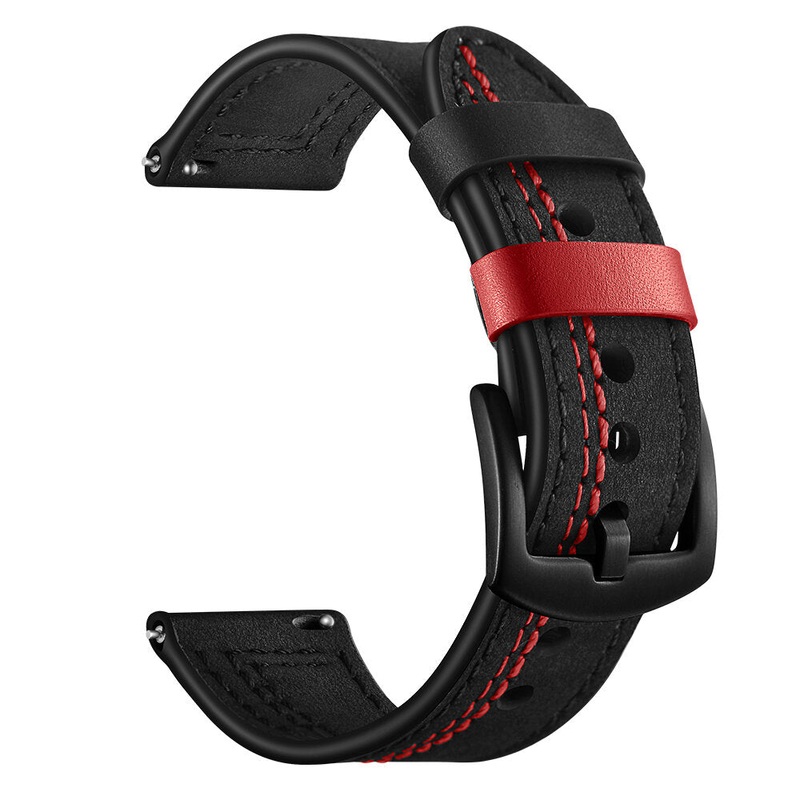 Bakeey 22mm Width First-Layer Genuine Leather Watch Band Strap Replacement for Samsung Galaxy Gear S3 Ticwatch Huami Watch MOTO 360