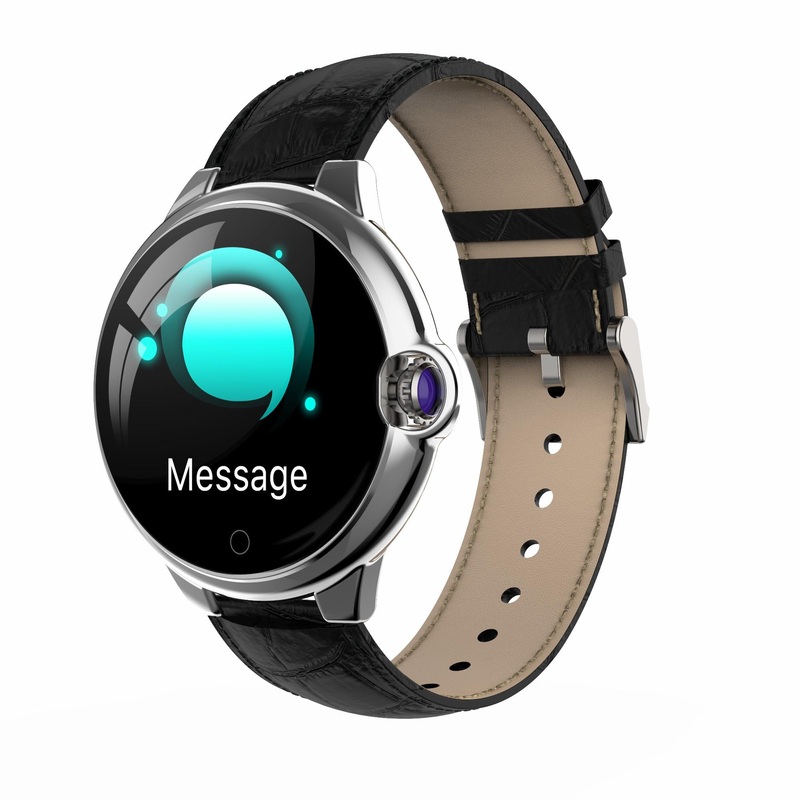Bakeey DR88 Sapphire Glass Screen Ultra-thin Body Heart Rate Sleep WhatsApp Reminder 45Days Standby Smart Watch