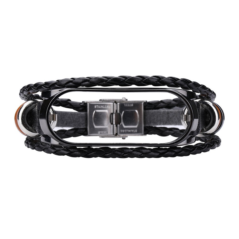 Bakeey Ethnic Multi-Layer Beads Bracelet DIY Adjustable Length Watch Band Strap Replacement for Xiaomi Mi Band 6 / Mi Band 5 Non-Original