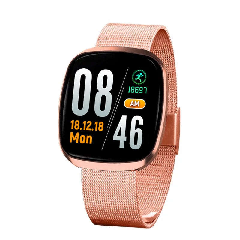 Bakeey GT103 Plus Milanese Steel Full Touch Custom Watch Face Blood Pressure Smart Watch