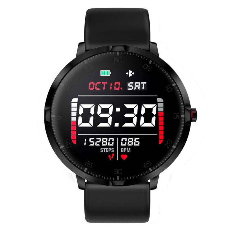 Bakeey K16 1.3′ Full Touch Screen Super Slim Wristband IP68 Fashion UI Blood Pressure HR Monitor Long Standby Brightness Music Camera Control Smart Watch