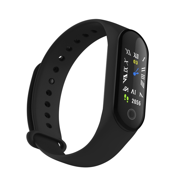Bakeey M4c Single Touch Blood Pressure SMS Reminder Remote Camera Weather Forecast Smart Watch Band