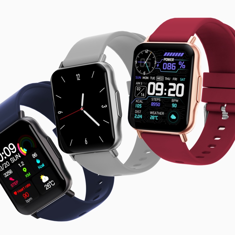 Bakeey Q15 1.69 inch Full Touch Screen Heart Rate Blood Pressure SpO2 Monitor Custom Dial 30 Days Long Standby Smart Watch