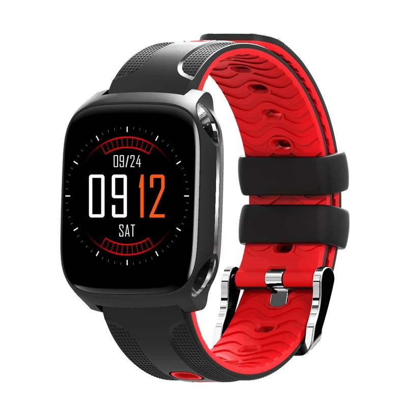 Bakeey QW12 1.3 ‘Big Multi-touch Screen Dynamic HR Blood Pressure Music Control Fitness Tracker Smart Watch