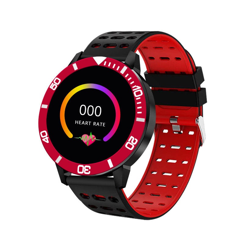 Bakeey V8 1.3inch Full Touch Large Screen Weather Music Real-time Heart Rate Blood Pressure O2 Monitor Smart Watch