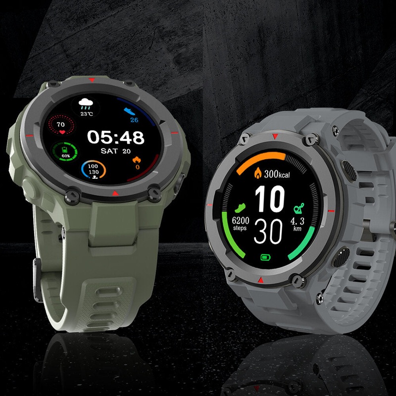 [First On Sale] ALLCALL Model 3 Military Design Heart Rate Blood Pressure Monitor Weather Display Music Control 30 Days Standby Outdoor Smart Watch