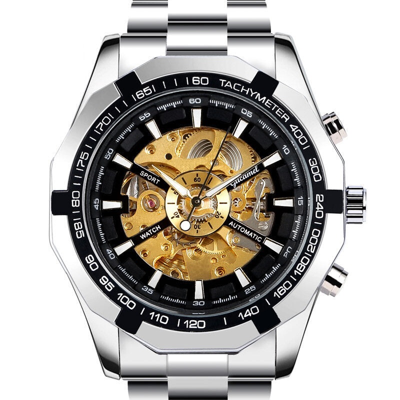 G043 Men Business Style Hollow Case 30m Waterproof Fashion Mechanical Watch