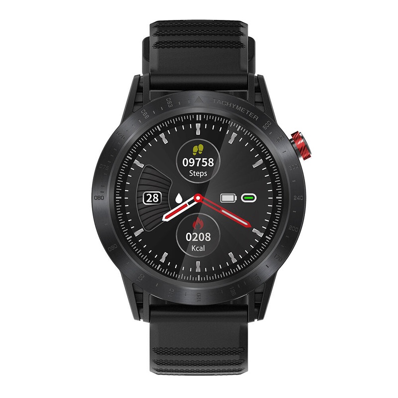 Time Owner CROSS 1.3inch Full Round Touch Screen Heart Rate Blood Pressure Monitor Smart Watch