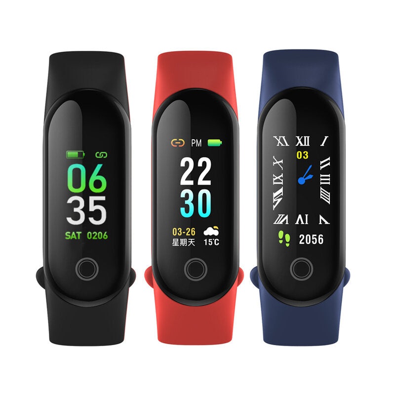 XANES M30 0.96” Color Screen IP67 Waterproof Smart Bracelet Heart Rate Monitor Smart Watch mi band