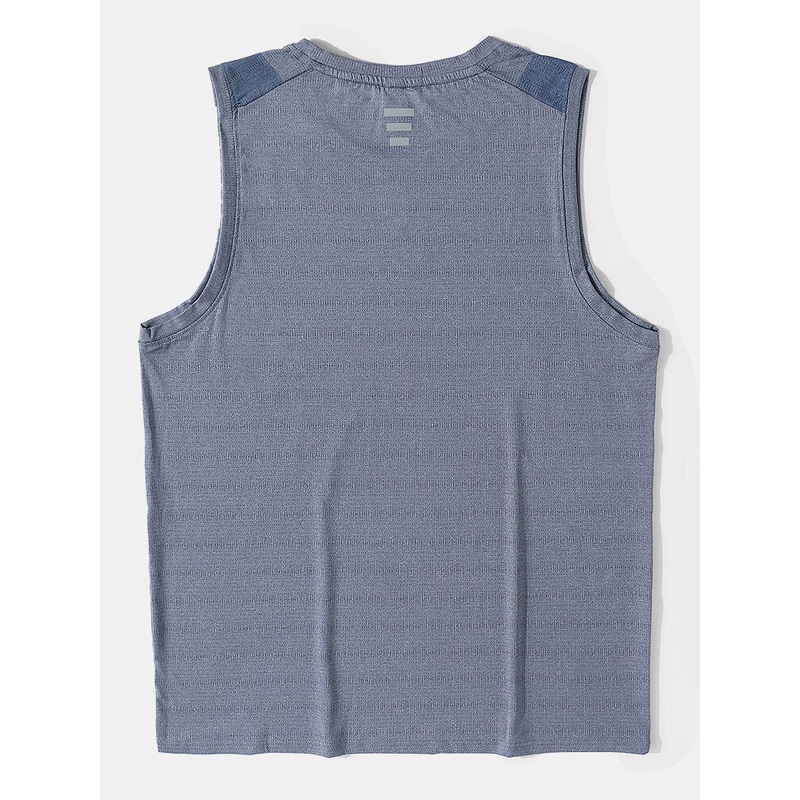 Men Colorblock Sports Breathable Quick Dry Sleeveless O Neck Activewear Tops