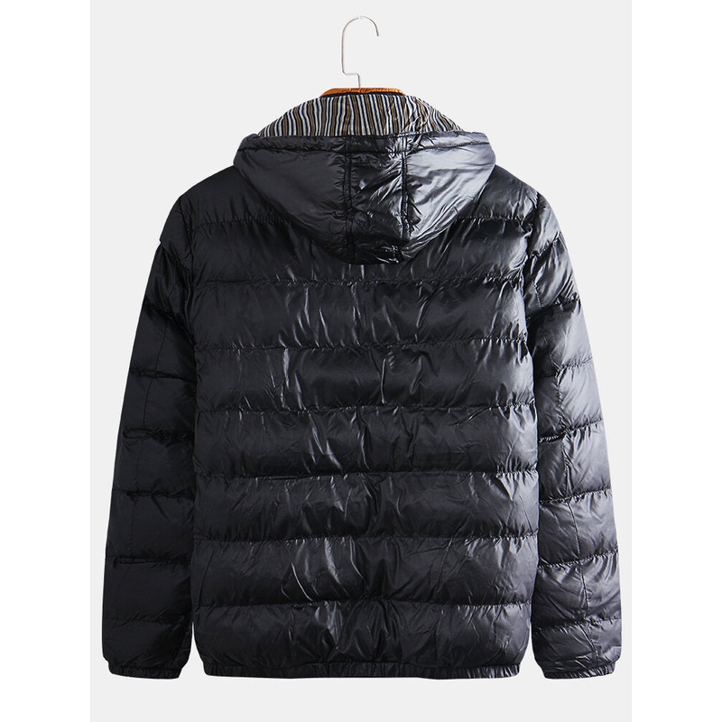 Men’s Hooded Casual Cotton Padded Warm Large Size Cotton Coats