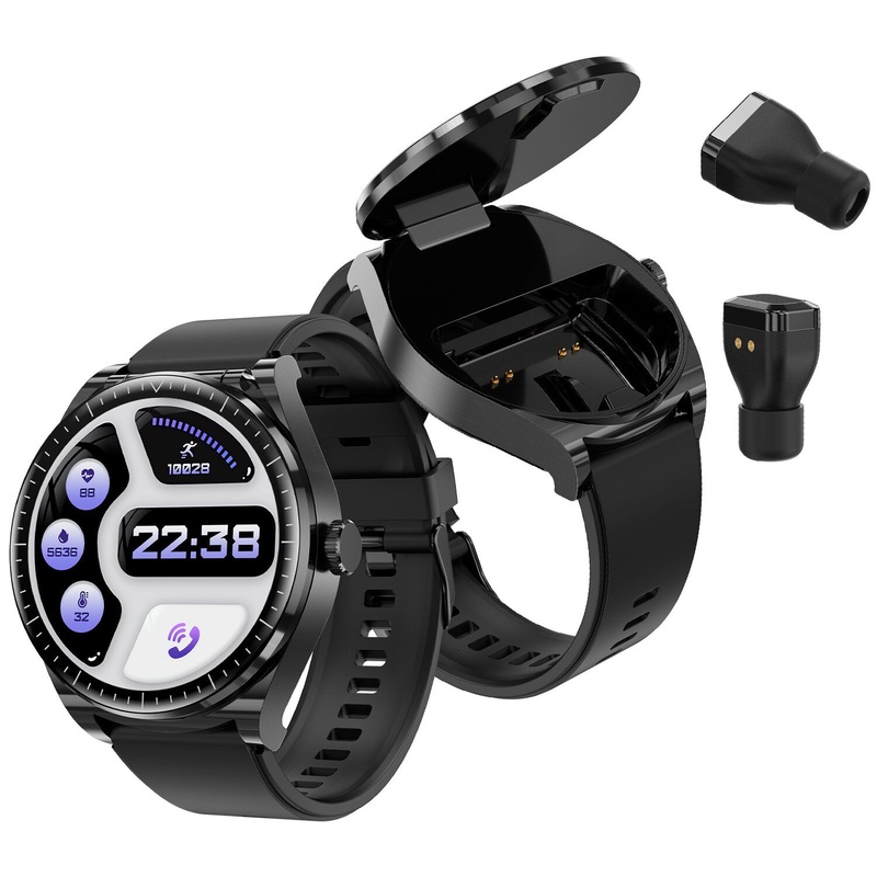 BlitzWolf BW-HW1 1.53 inch HD 2 in 1 Smart Watch Built-in TWS Earbuds bluetooth Earphone Multiple Health Monitor bluetooth Call Heart Rate Blood Pressure Smart Watch