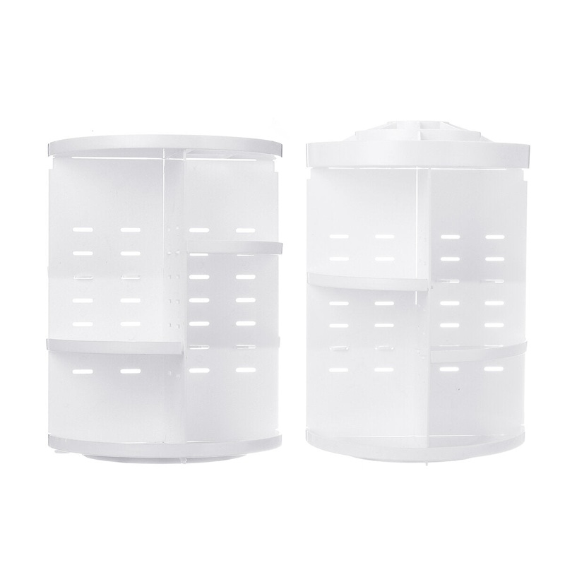 Desk Organizers Makeup Cosmetic Rack Holder 360 Rotating Small Part Storage Case Stand Home Office