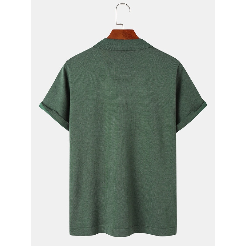Mens Casual Cotton Striped Buttons Shirts