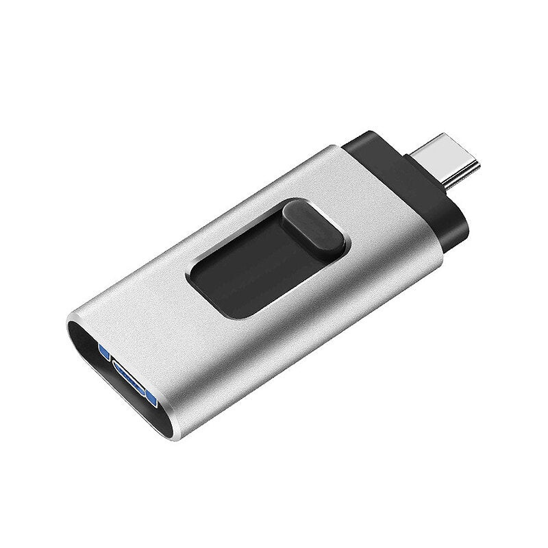 Microdrive 3-in-1 USB3.0 Flash Drive USB/Micro/Type-C Tri-interface Pendrive 64G/128G/256G High Speed Data Transmission Portable Memory U Disk