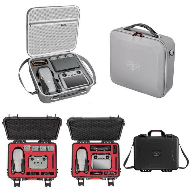 STARTRC Portable Waterproof Storage Shoulder Bag Handbag Hard Shell Suitcase Carrying Box Case for DJI AIR 3 RC2 RCN2 RC Controller Drone