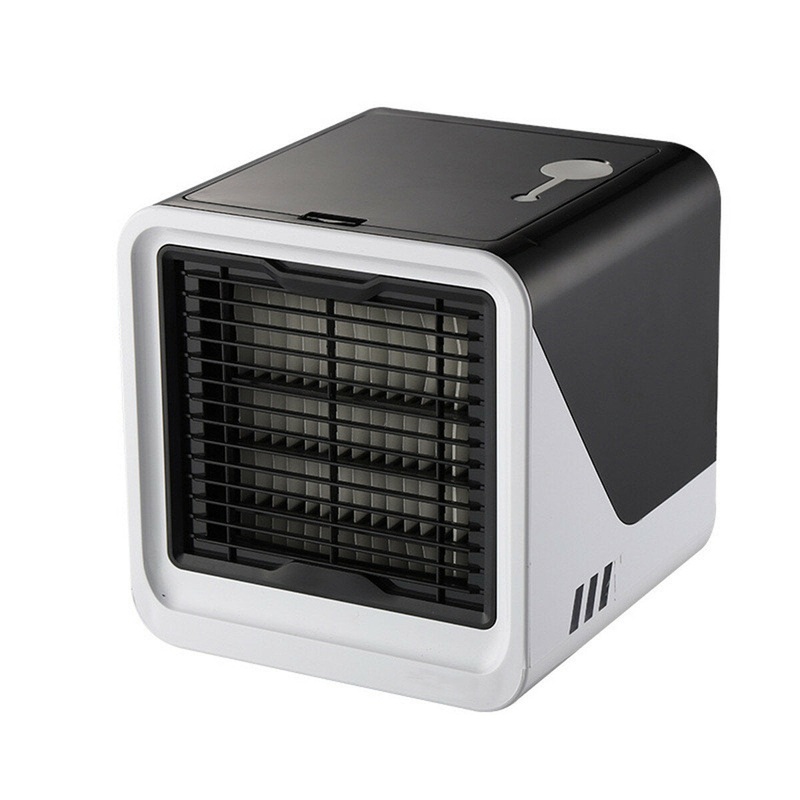 USB Mini Air Conditioner Personal Air Cooler Desktop Cooling Fan Air Purifier Humidifier Night Light for Home Office