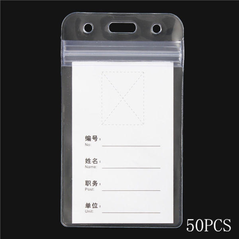 50pcs/lot 100x80mm Horizontal Type Exhibitor Student Work Card Ferrule Card Case