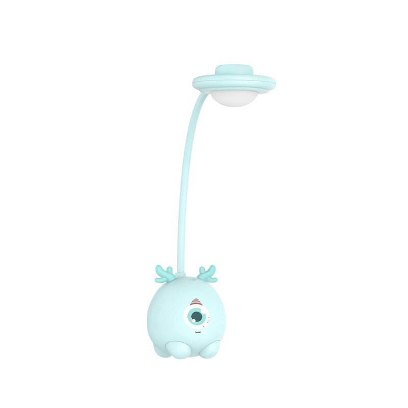 Cute Deer Hose Table Lamp Foldable USB Charging LED Stepless Dimming Table Lamp Bedroom Dormitory Bedside Night Light