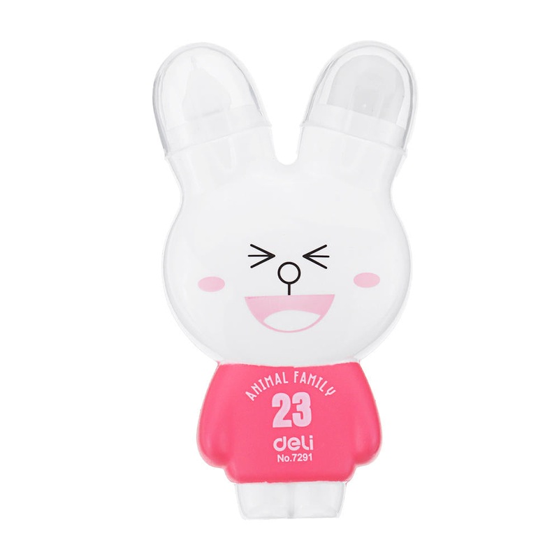 Kawaii Stationery Correction Tape Cartoon Rabbit Correction Tape Fix With Double Eraser Office School Supplies