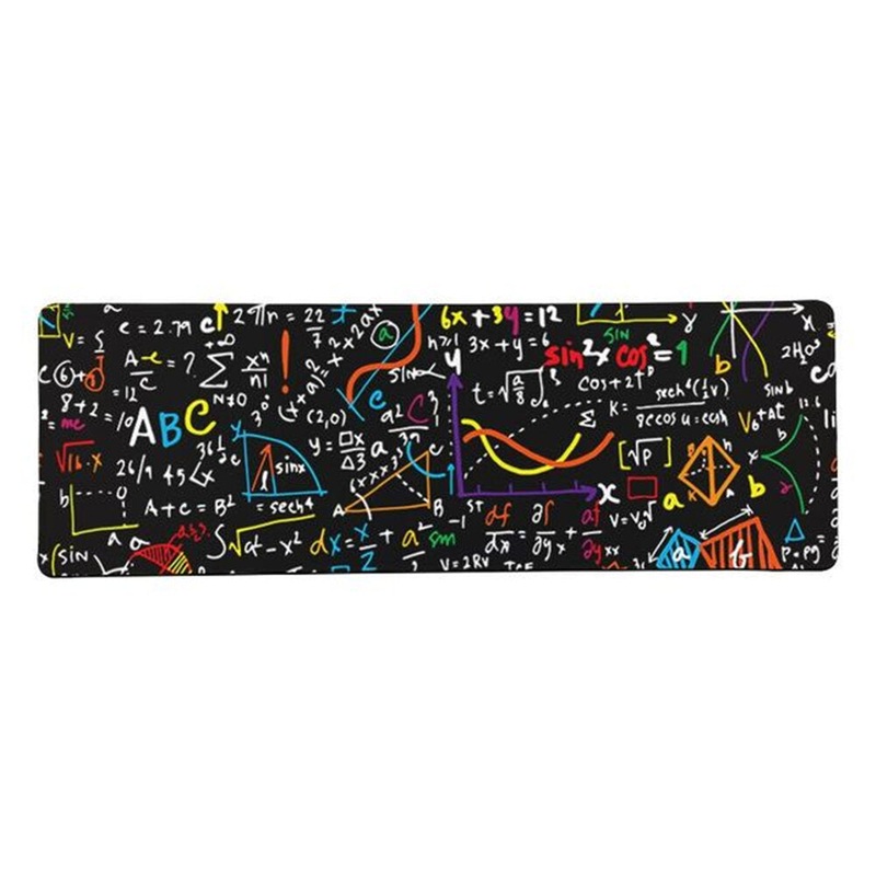 Math Formula Mouse Pad Comfort Gaming Mousepad Large Size Anti Slip Lock Edge E-sports Keyboard Desk Mouse Mat for PC Computer