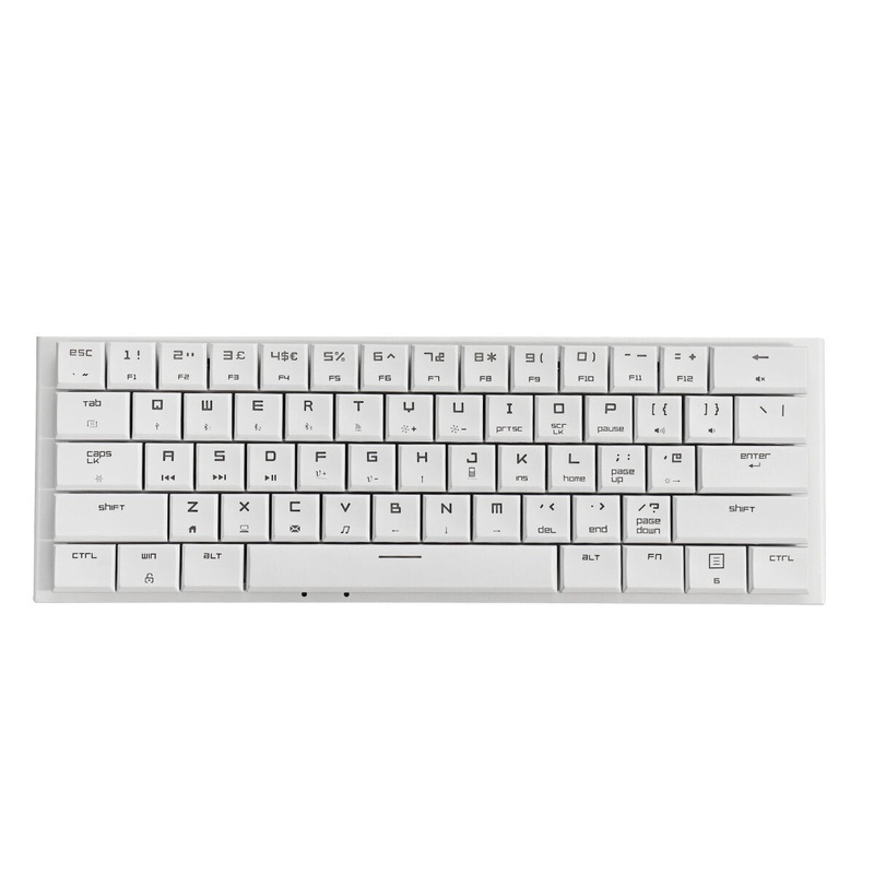 MK28 Low Profile Keyboard 61 Keys RGB Bluetooth-compatible/Type-c/2.4G Three-mode Ultra Thin Mechanical Keyboards For Laptop PC
