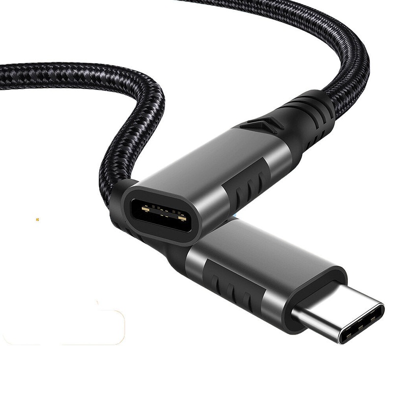 PENGQIAO PD100W USB-C Extension Cable Male to Female Type-C USB3.1 Gen2 Extender Core 5A 10Gbps Fast Charging Cable for MacBook Pro Samsung Galaxy S20 Huawei P40 Pro