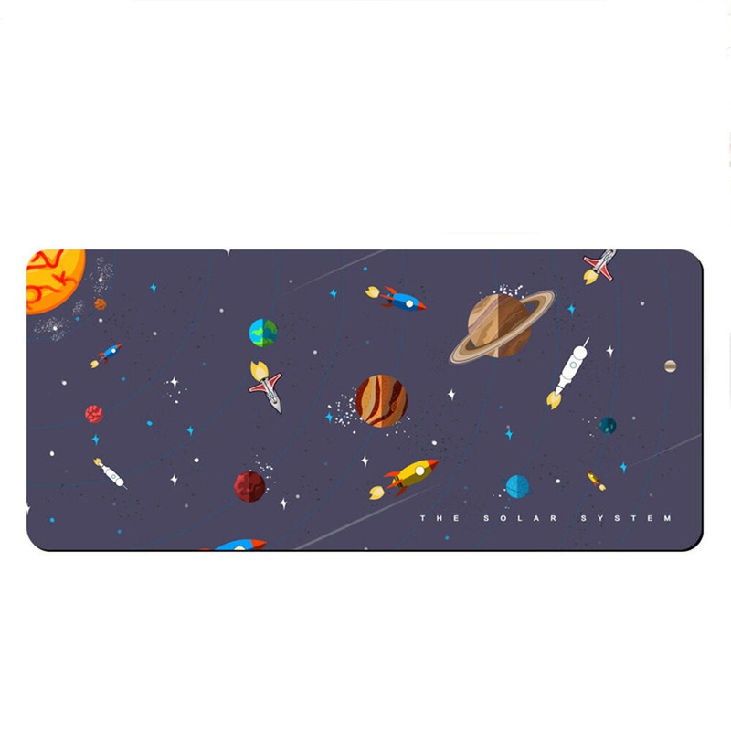 Rocket Explore Game Mouse Pad Large Size Desktop Game Thickened Locked Edge Anti-slip Rubber Mouse Mat For Home Office