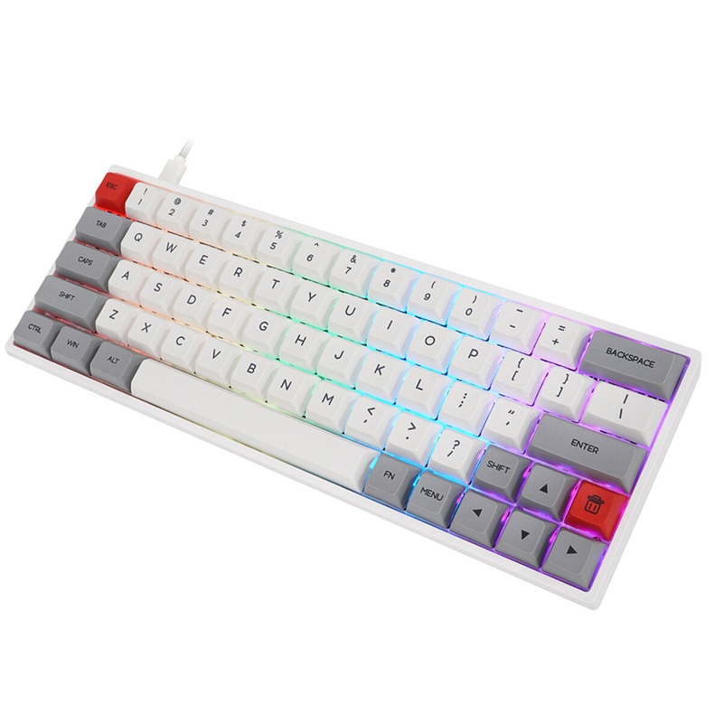 SKYLOONG SK64S Mechanical Keyboard 64 Keys NKRO bluetooth 5.1 Type-C Dual Mode RGB Backlight PBT Keycaps Gateron Optical Switch Gaming Keyboard