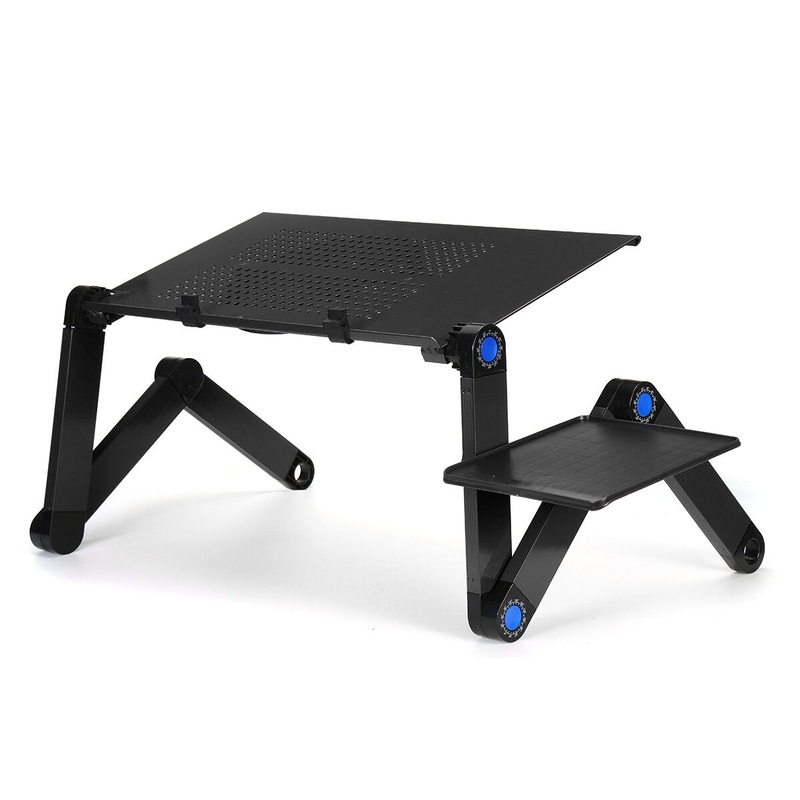 Adjustable Laptop Stand Desk Notebook Bracket Fan Cooling Pad Game Notebook Base with Mouse Board for below 17 Notebook