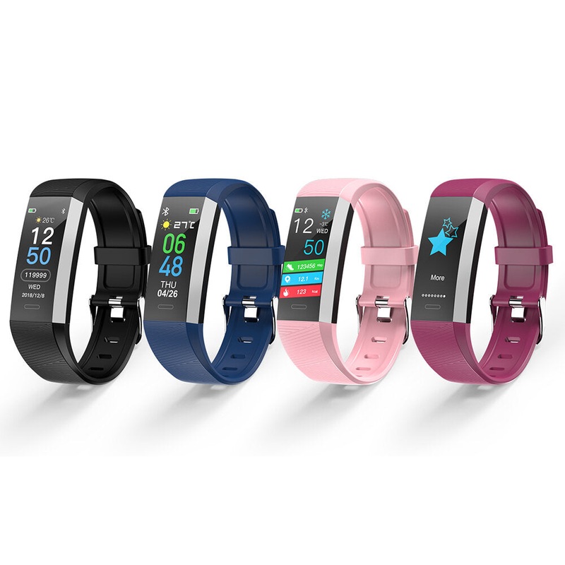 Bakeey S03 Temperature Tracker Full Touch Smart Watch Dial Change Weather Display Heart Rate Monitor Wristband