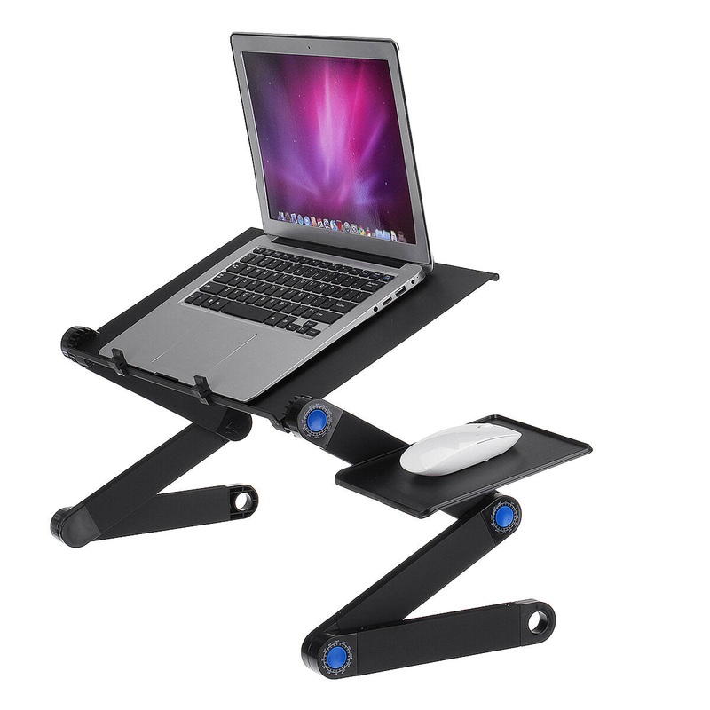 Cooling Laptop Desk 360 Degree Aluminum Alloy Adjustable Foldable Cooling Notebook Table for Sofa Bed Household Supplies