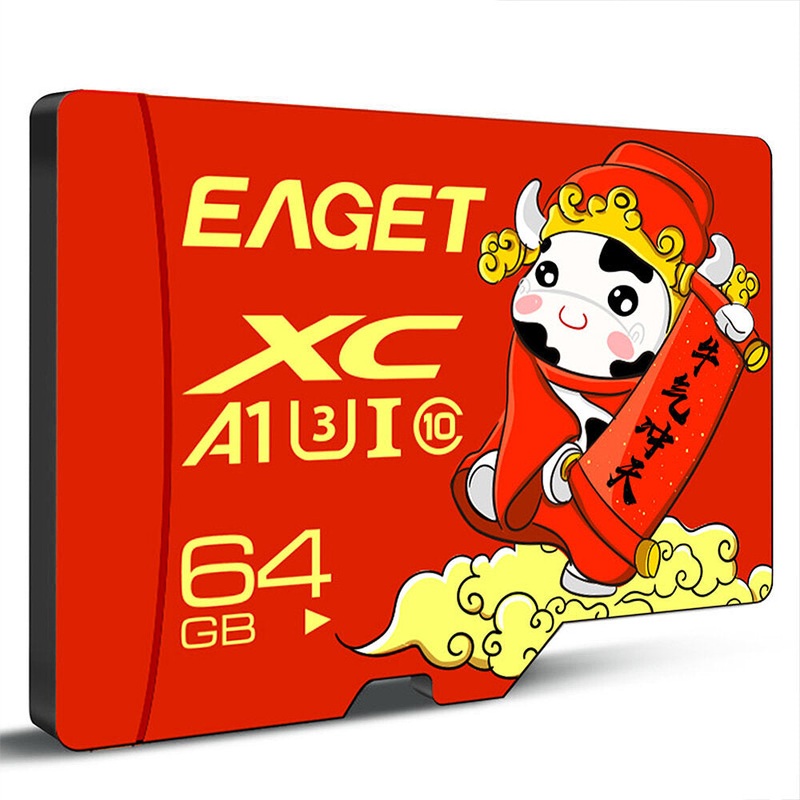Eaget T1 Class10 High Speed TF Memory Card 32GB 64GB 128GB Micro SD Card Flash Card Smart Card for Phone Camera Driving Recorder