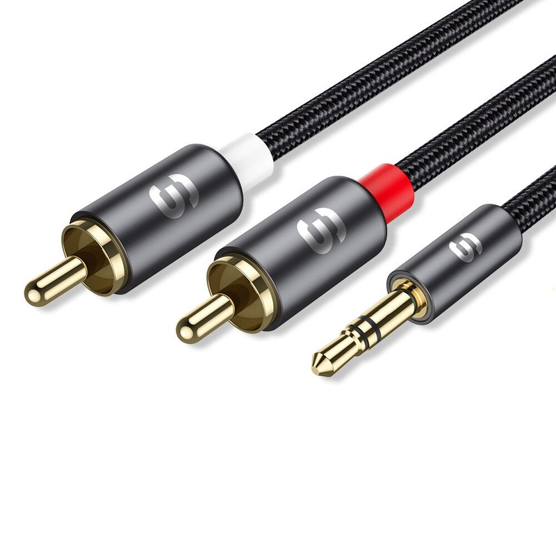 Essager RCA Audio Cable Stereo 3.5mm to 2RCA Cable Male To Female AUX RCA Jack Y Splitter For Amplifier Audio Home Theater Wire