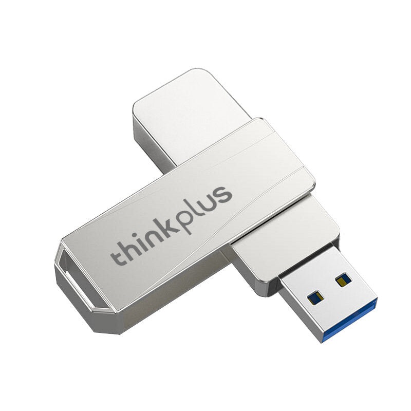 Lenovo ThinkPlus MU242 USB3.0 Flash Drive 32G 64G 128G Metal Interface Waterproof Heat Resistance 360 Rotation Fast Data Transmission Portable Memory U Disk