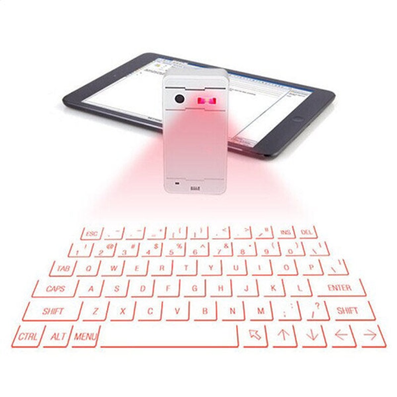 Mini bluetooth Virtual Projection Keyboard For Tablet Cell Phone