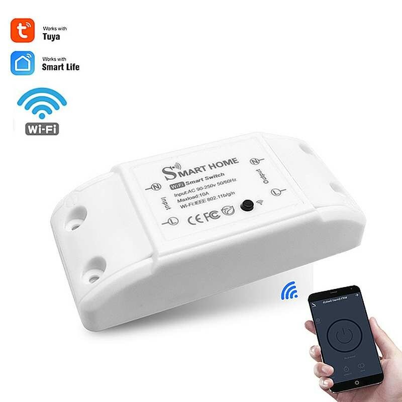 Wifi Wireless Remote Switch with Energy Monitor Kwh LED Light Controller Module Alexa Google Home Smart life Tuya APP