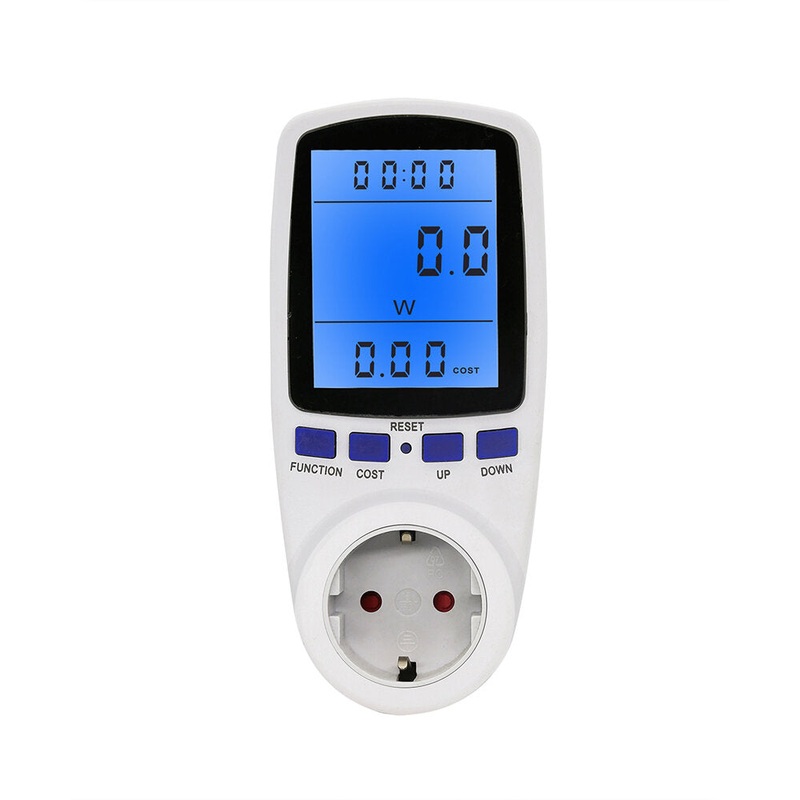 Digital Voltage Wattmeter Power Meter Socket EU Plug 230V AC Wattage Kwh Energy Consumption Electricity Meter