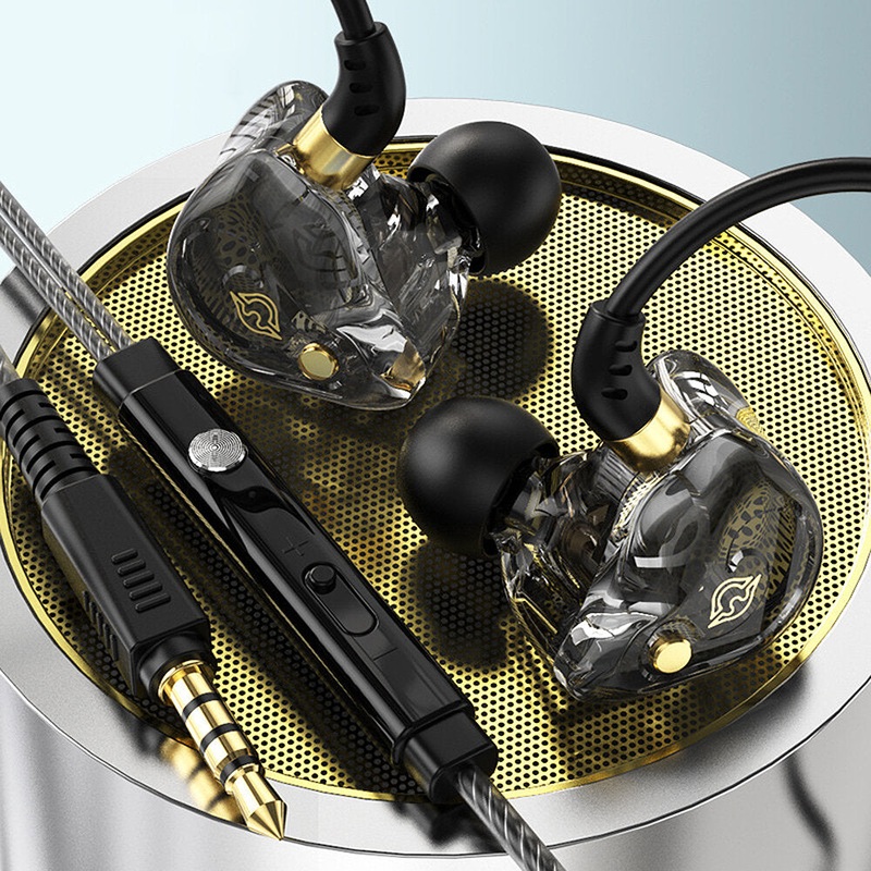 KZ 3.5mm Wired Earphone Dual 10mm Dynamic Driver Stereo Touch Control 23g Lightweight Sports Headset for Phone Tablet PC