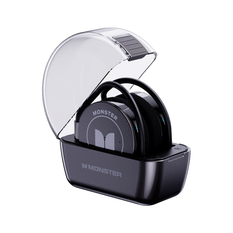 Monster GT07 TWS bluetooth Earphone 27mm Large Driver HiFi Bass Music Game Dual Mode Sports Earhooks Headphones with Mic